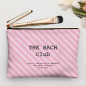 Lipstick Pink Striped Bridesmaid Bachelorette Etui