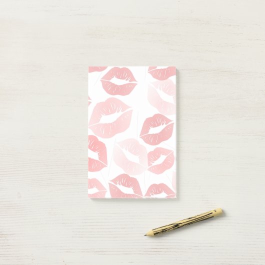 Lipstick Post-it® Notes (Op bureau)