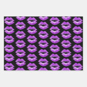 Lipstick Print Kisses Collectie Inpakpapier Vel (Voorkant 3)