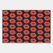 Lipstick Print Kisses Collectie Inpakpapier Vel (Voorkant)