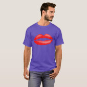 Lipstick Red Seductive Vrouw Lips Mannen T-Shirt (Voorkant volledig)