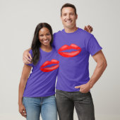 Lipstick Red Seductive Vrouw Lips Mannen T-Shirt (Unisex)