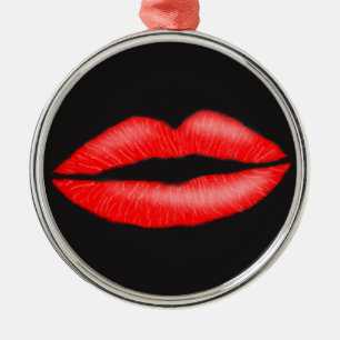 Lipstick Red Seductive Vrouw Lips Ornament
