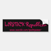 LIPSTICK Republican, Bumpersticker (Voorkant)