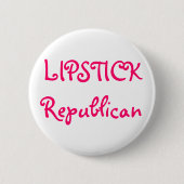 LIPSTICK Republican Ronde Button 5,7 Cm (Voorkant)
