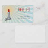  lipstick Retro Makeup Artistisch Visitekaartje (Voorkant / Achterkant)