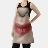 Lipstick rood Vrouw Licht dicht bij Schort (Insitu)