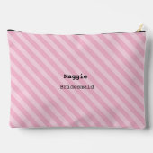 Lipstick Roze Gestreepte Bruidsmeisje Bachelorette Etui (Achterkant)