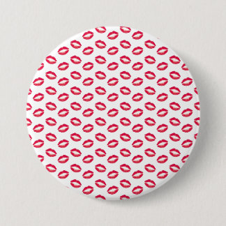 Lipstick Roze Kisses Ronde Button 7,6 Cm
