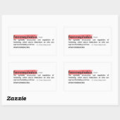 Lipstick Smear Femmephobia Definitie Rechthoekige Sticker (Vel)