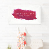 Lipstick Swatch Make-up Artiesten Visitekaartjes Spandoek (Insitu)