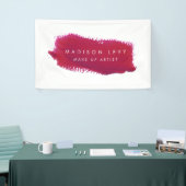 Lipstick Swatch Make-up Artiesten Visitekaartjes Spandoek (Beurs)