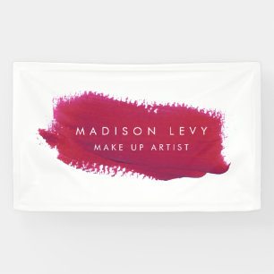 Lipstick Swatch Make-up Artiesten Visitekaartjes Spandoek