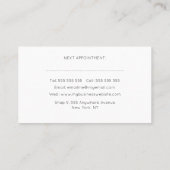 Lipstick Swatch make up Artist Beauticien Beautici Afsprakenkaartje (Achterkant)