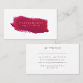 Lipstick Swatch make up Artist Beauticien Beautici Afsprakenkaartje (Voorkant / Achterkant)