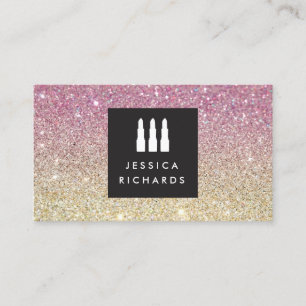 Lipstick Trio Logo voor Freelance Make-up Artiest  Visitekaartje