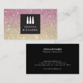 Lipstick Trio Logo voor Freelance Make-up Artiest  Visitekaartje (Voorkant / Achterkant)