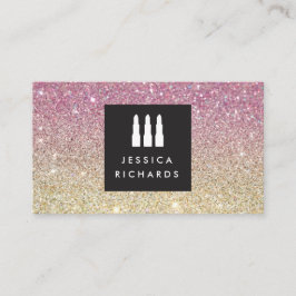 Lipstick Trio Logo voor Freelance Make-up Artiest  Visitekaartje