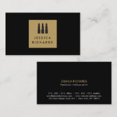 Lipstick Trio Logo voor Freelance Makeup Artist I Visitekaartje (Voorkant / Achterkant)