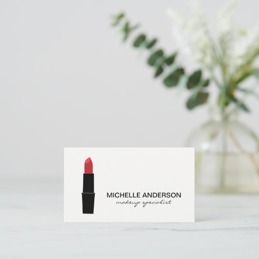 Lipstick Visitekaartje (Staand voorkant)