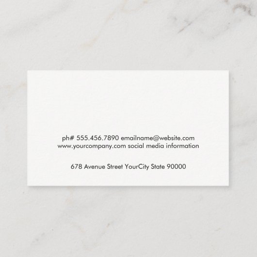 Lipstick Visitekaartje (Achterkant)