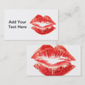 Lipstick-Visitekaartje Visitekaartje (Voorkant / Achterkant)