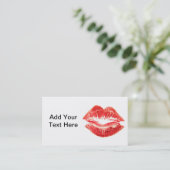 Lipstick-Visitekaartje Visitekaartje (Staand voorkant)