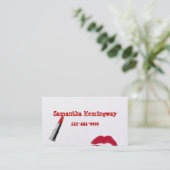 Lipstick-visitekaartje Visitekaartje (Staand voorkant)