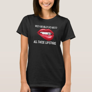 Lipstick voor meisjes Lip in rode bloedlichaampjes T-shirt