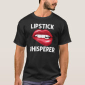 Lipstick voor meisjes Lip in rode bloedlichaampjes T-shirt (Voorkant)