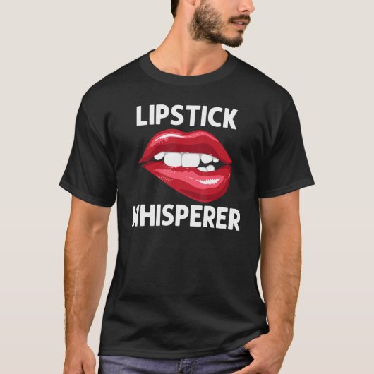 Lipstick voor meisjes Lip in rode bloedlichaampjes T-shirt (Voorkant)