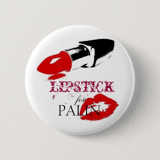 Lipstick voor PALIN Ronde Button 5,7 Cm (Voorkant)