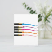 lipstickafdruk briefkaart (Staand voorkant)