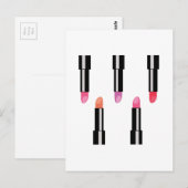 Lipsticks Briefkaart (Voorkant / Achterkant)