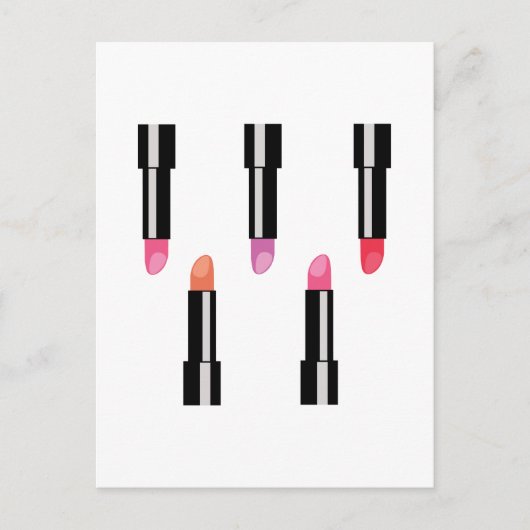 Lipsticks Briefkaart (Voorkant)