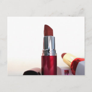 Lipsticks Cosmetica make-up schoonheid rood vrouwe Briefkaart