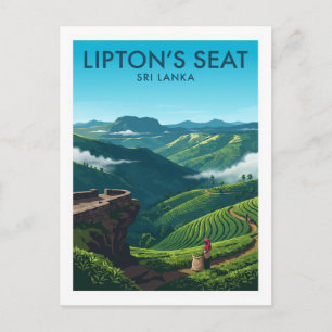 Lipton's Seat en Dambatenne Tea Estate Haputale Briefkaart
