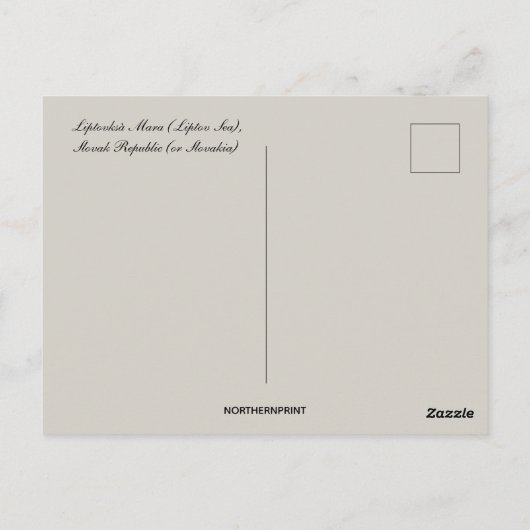 Liptovska Mara Slowakije Briefkaart (Achterkant)