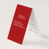 Lipverdeler lipkleurstalen visitekaartje (Achterkant)