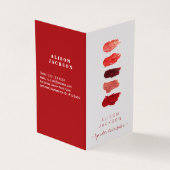 Lipverdeler lipkleurstalen visitekaartje (Buitenkant)