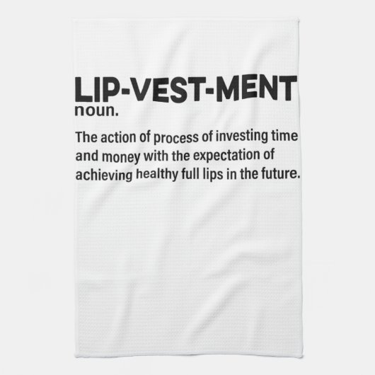 Lipvestment Lip Filler Quote Nurse Injec Theedoek (Verticaal)