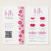 Lipvuller Lipinjecties Nazorg Kaart Niet doen (Voorkant /achterkant)