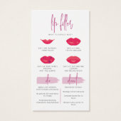 Lipvuller Lipinjecties Nazorg Kaart Niet doen (Achterkant)