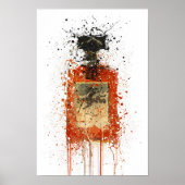 Liqueur Bottle Wall Art Print 'Almond' (Voorkant)