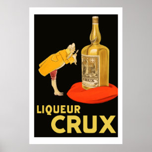 Liqueur Crux 1923 (teruggezette  franse advertenti Poster