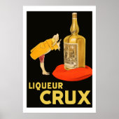 Liqueur Crux 1923 (teruggezette  franse steun) Poster (Voorkant)