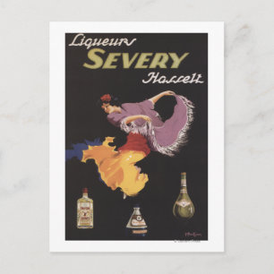 Liqueurs Severy Hasselt Promotion Poster Briefkaart