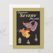 Liqueurs Severy Hasselt Promotion Poster Briefkaart (Voorkant / Achterkant)