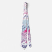 Liquid Acrylic Fluid Art Necktie – Abstracte Pour Stropdas (Voorkant)