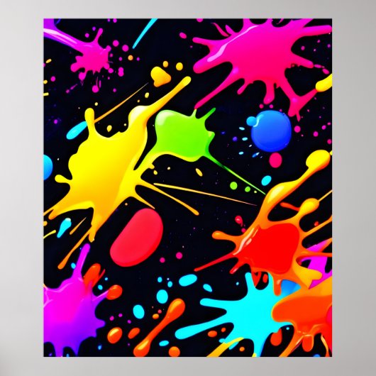 Liquid Art: dynamisch en levendig Poster (Voorkant)